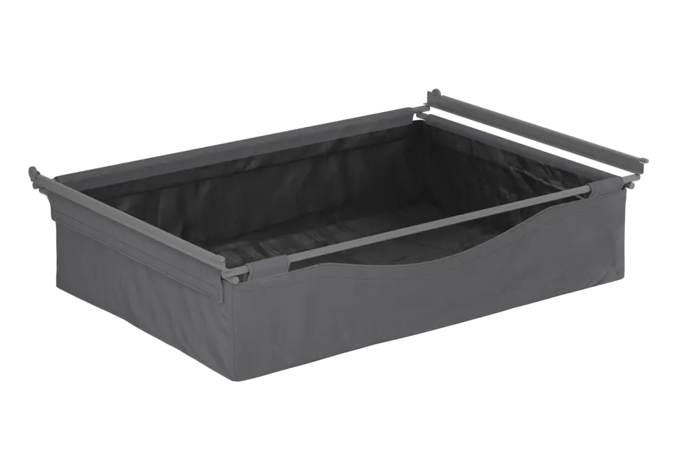 Textile Basket low W800 H150, Dark Grey